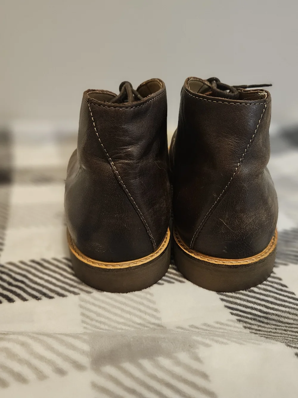 Clarks Dark Brown Leather Chukka Boots - Lace-Up Casual